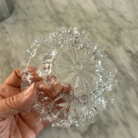 Vintage Ulpukka Ice Glass Bowl by Tauno Wirkkala Finland - Picture 5 of 7